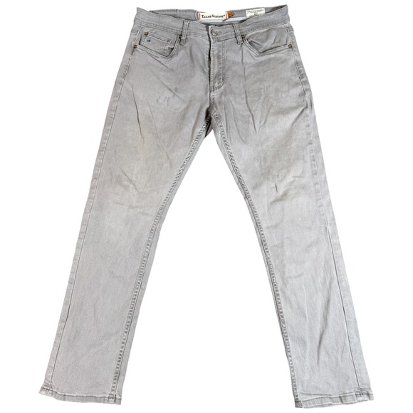 Tailor Vintage Other - Tailor Vintage Canaan Jeans Mens 34x32 Gray Denim Stretch Slim Fit‎ Straight Leg